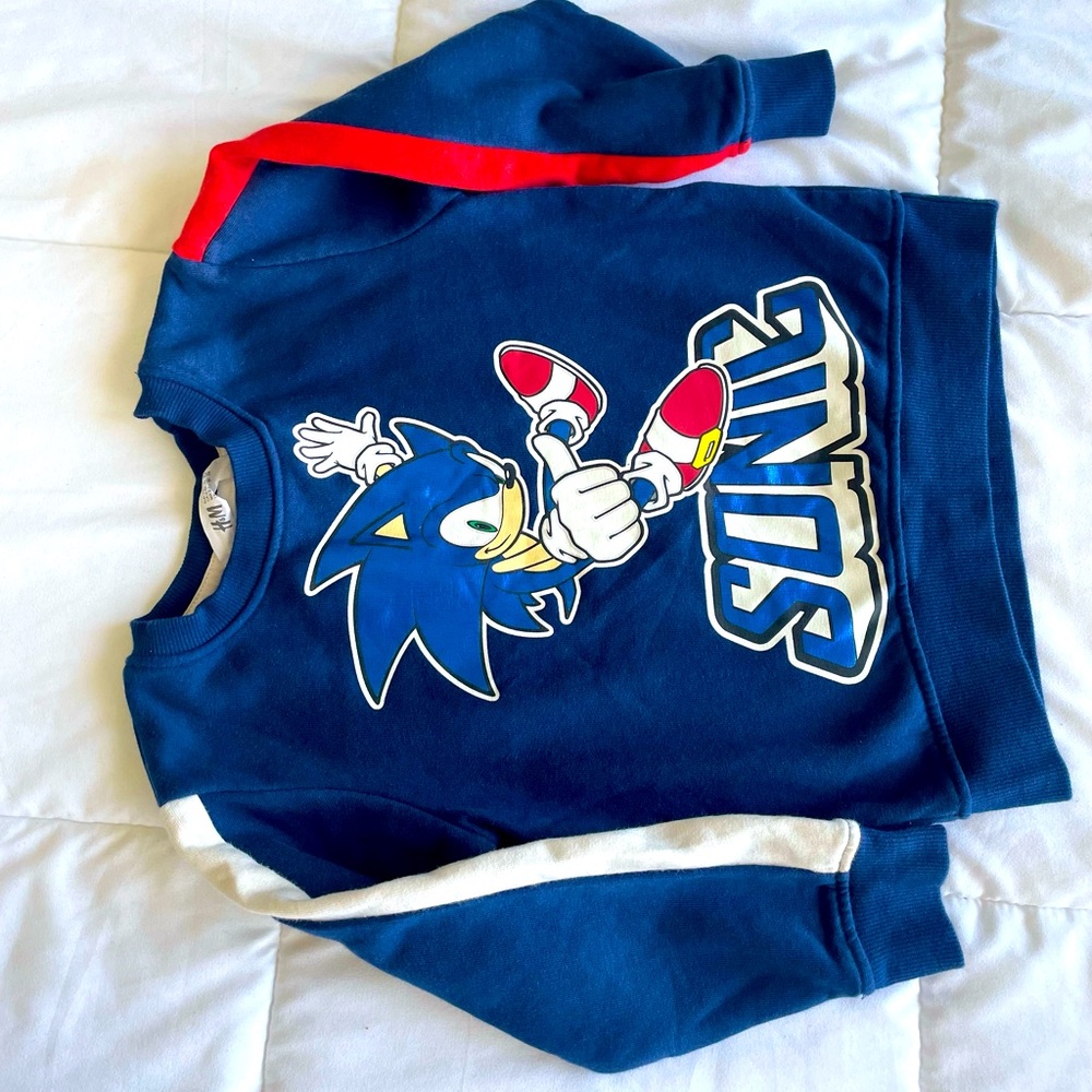 H&M  2-4y Sonic the Hedgehog  Sweatshirt